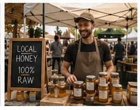 Seller at a local market
